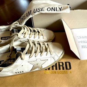 Golden Goose Superstar Gold Star 37 with box, certificate, dust bag